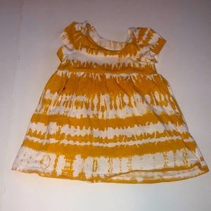 Grayson Mini Mustard Tie Dye Dress
